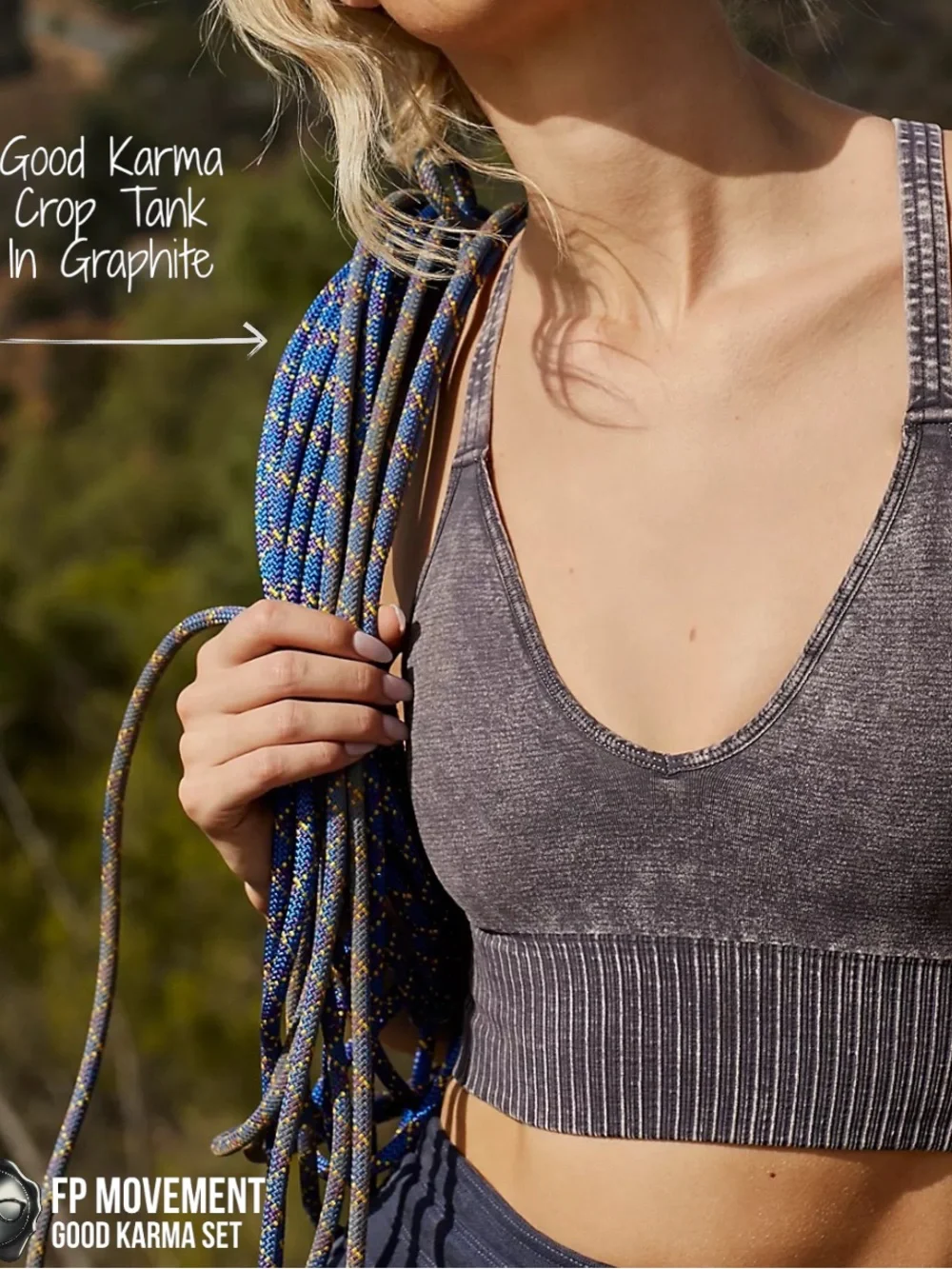 GOOD KARMA CROP TANK/BRA VARIETY RESERVED - Picture 9 of 15